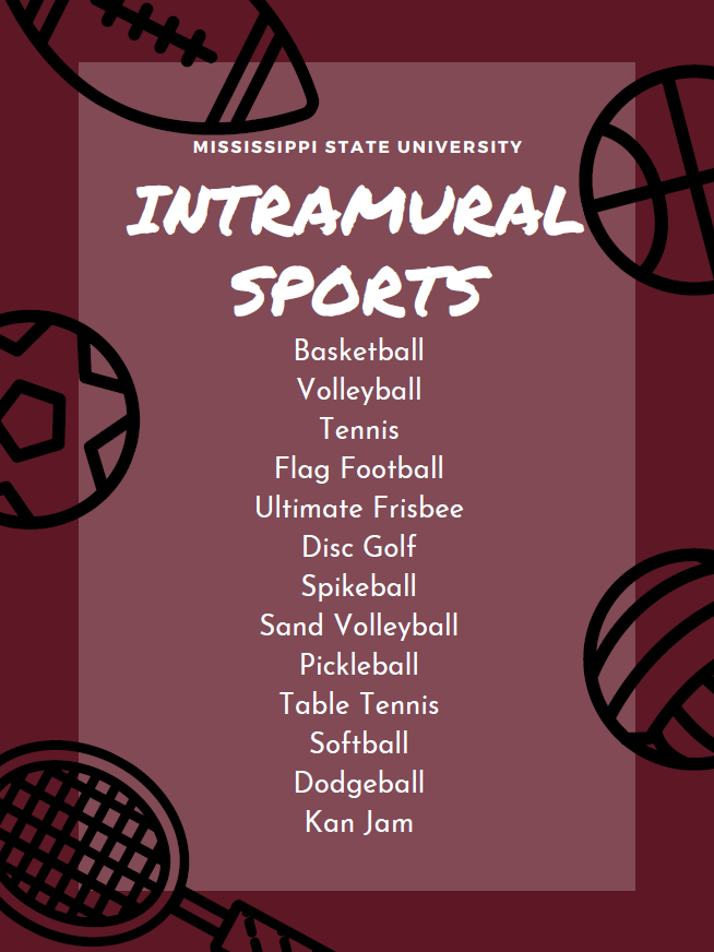 Intramurals Schedule University Recreation